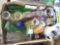 small glass bottles, misc