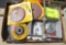 3 boxes w/ paint scrapers, sanding discs