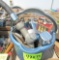 pail of misc shop tools