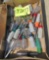 nut drivers, box of misc tools
