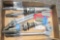 4 boxes of wire wheels, glue, misc tools