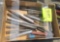 2 boxes w- chisels, misc tools