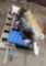 pallet of shovels, ducting, pipe