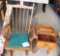 glider rocker, end table