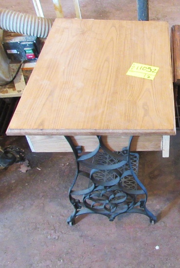 2 sewing machine stands