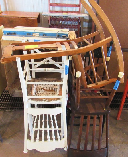 5 wooden chairs