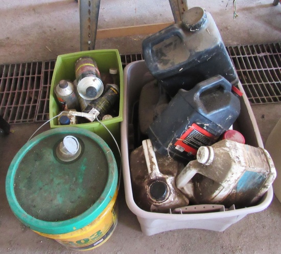 3 totes misc. oil