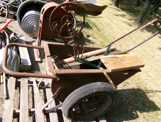 metal cart, misc