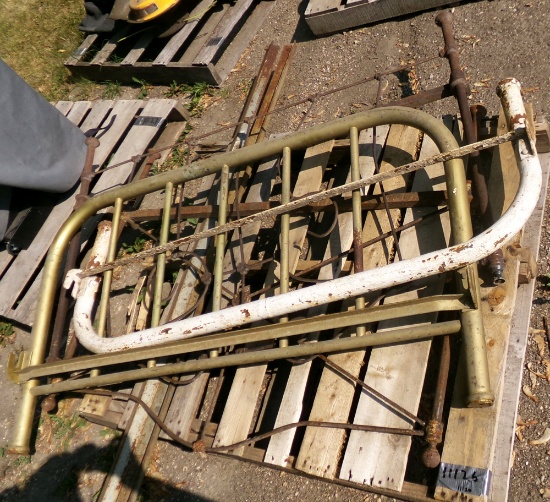 bed frame, metal head boards