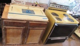 stove and built in router cabinet