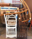 5 wooden chairs