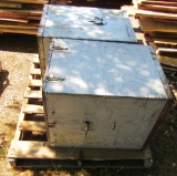 2 wooden crates