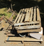 chicken crate, planter boxes