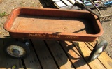 old flyer red wagon