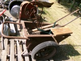 metal cart, misc