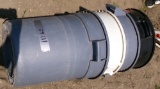4 garbage bins