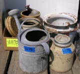 watering can, crocks, crock jar, crock salt feeder