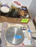 saw blades, nails and screws