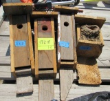 4 bird houses