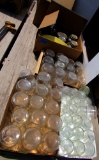 4 boxes of jars,  two jugs