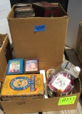 2 boxes of tins