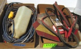signs. Jumper cables, misc
