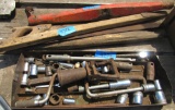 hand saw, socket set, misc