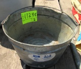 metal bucket, scale