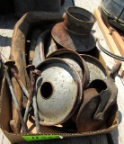 metal feeder, pulleys, cream separator parts, misc