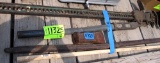 jack, iron post, pipe, axe head