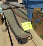 shoe shine chair, rug beater