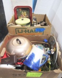 Sleepy Eye pottery, collectible figurines and plates, coffee pots