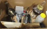 Beatles memorabilia, scale, General mills iron, oil lamp, 14 channel two way communicator