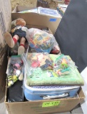 Childrens books, games, cars, doll, misc toys.