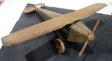 antique metal air plane