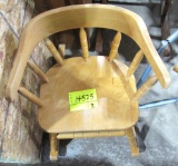small rocking chair, horse toy