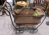 antique baby stroller w-storage