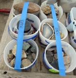 6 ice cream buckets of rocks