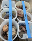 6 ice cream buckets of rocks