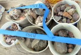 6 ice cream buckets of rocks