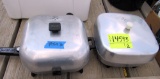 2 electric skillets, sunbeam brand