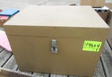 wooden box w- latch and lock