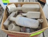 old Watkins glass bottles, glass bottles