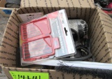 11 piece drill bit, impacted bd gun, flash lights, power on go, cutting discs, socket wrench