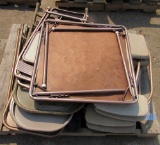 folding tables and chairs