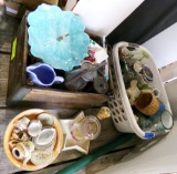 milk crate ,misc. household items