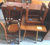 2 chairs, 2 tables