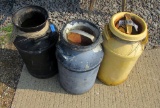 3 cream cans