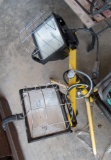 work lights, hose, hose reel