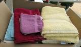 2 shelves, towels